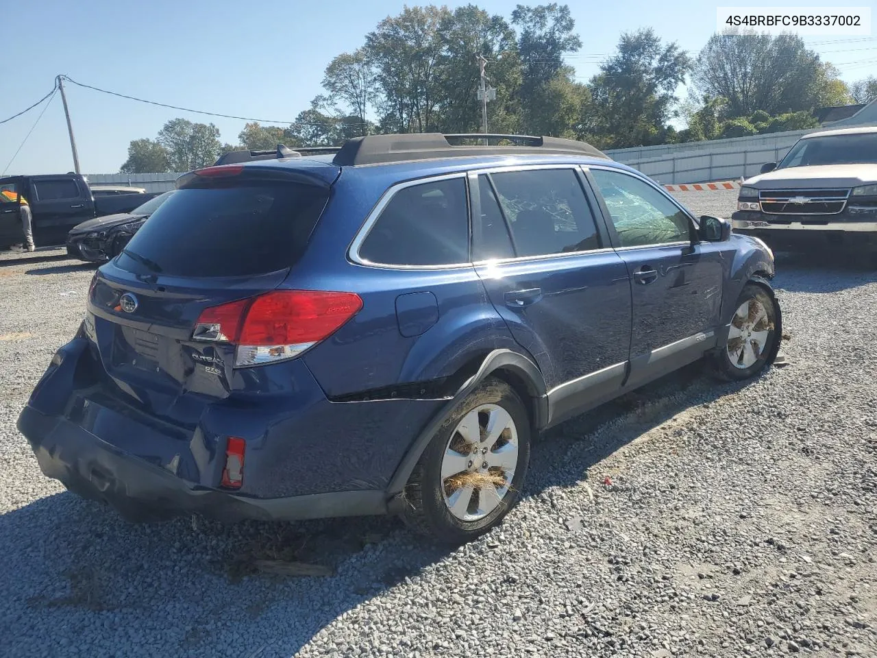 2011 Subaru Outback 2.5I Premium VIN: 4S4BRBFC9B3337002 Lot: 74920154