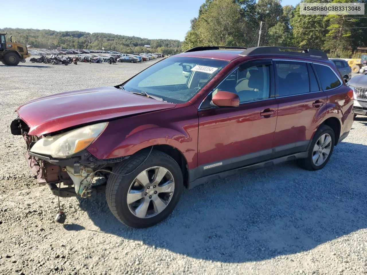 2011 Subaru Outback 2.5I Premium VIN: 4S4BRBGC3B3313048 Lot: 75838354