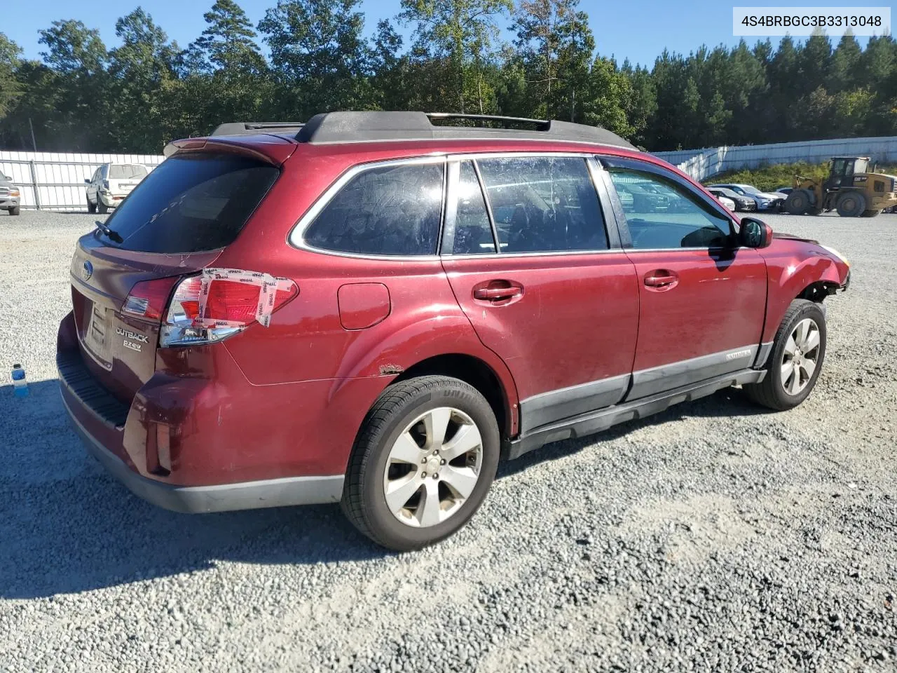 2011 Subaru Outback 2.5I Premium VIN: 4S4BRBGC3B3313048 Lot: 75838354