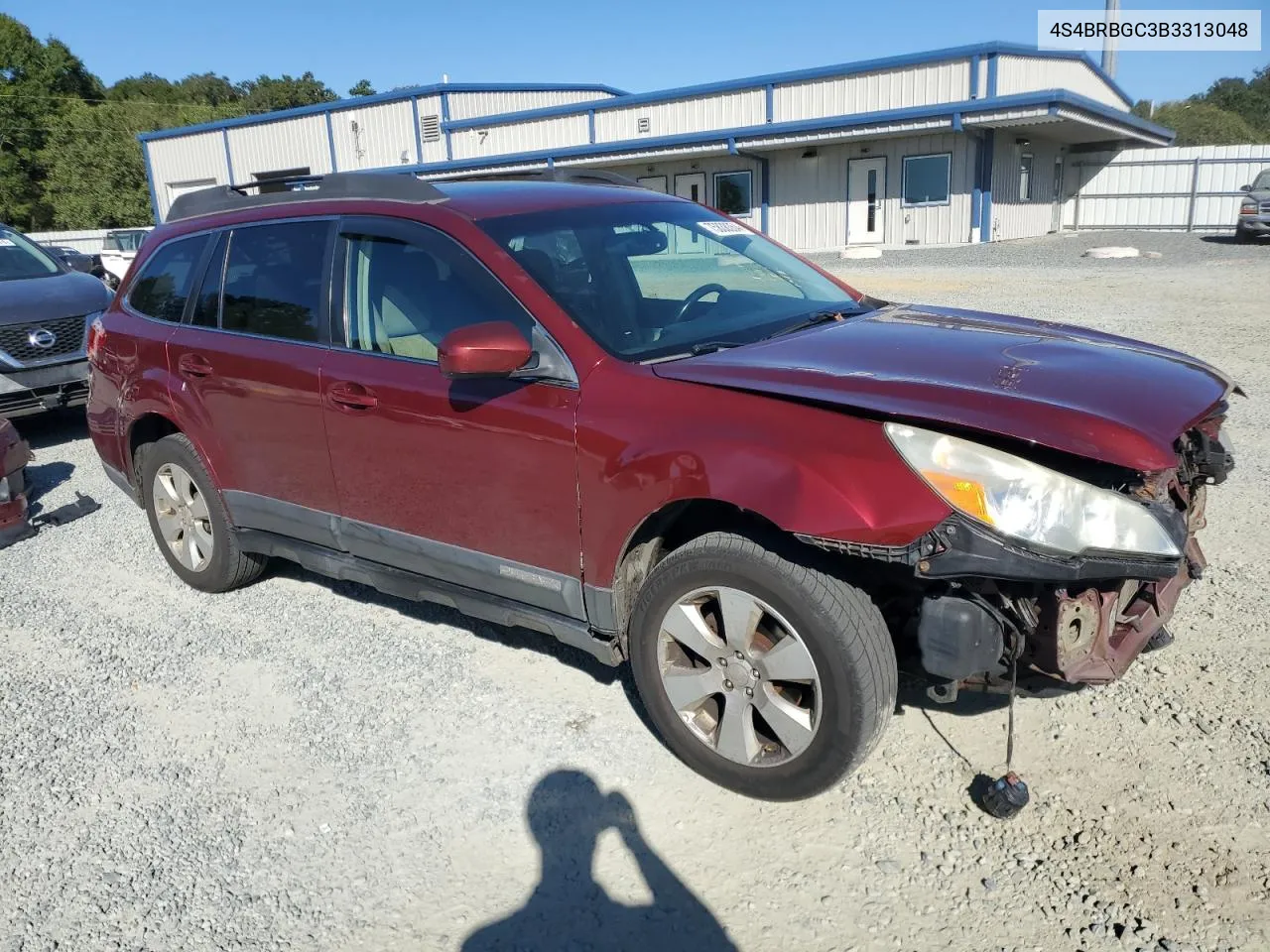 2011 Subaru Outback 2.5I Premium VIN: 4S4BRBGC3B3313048 Lot: 75838354