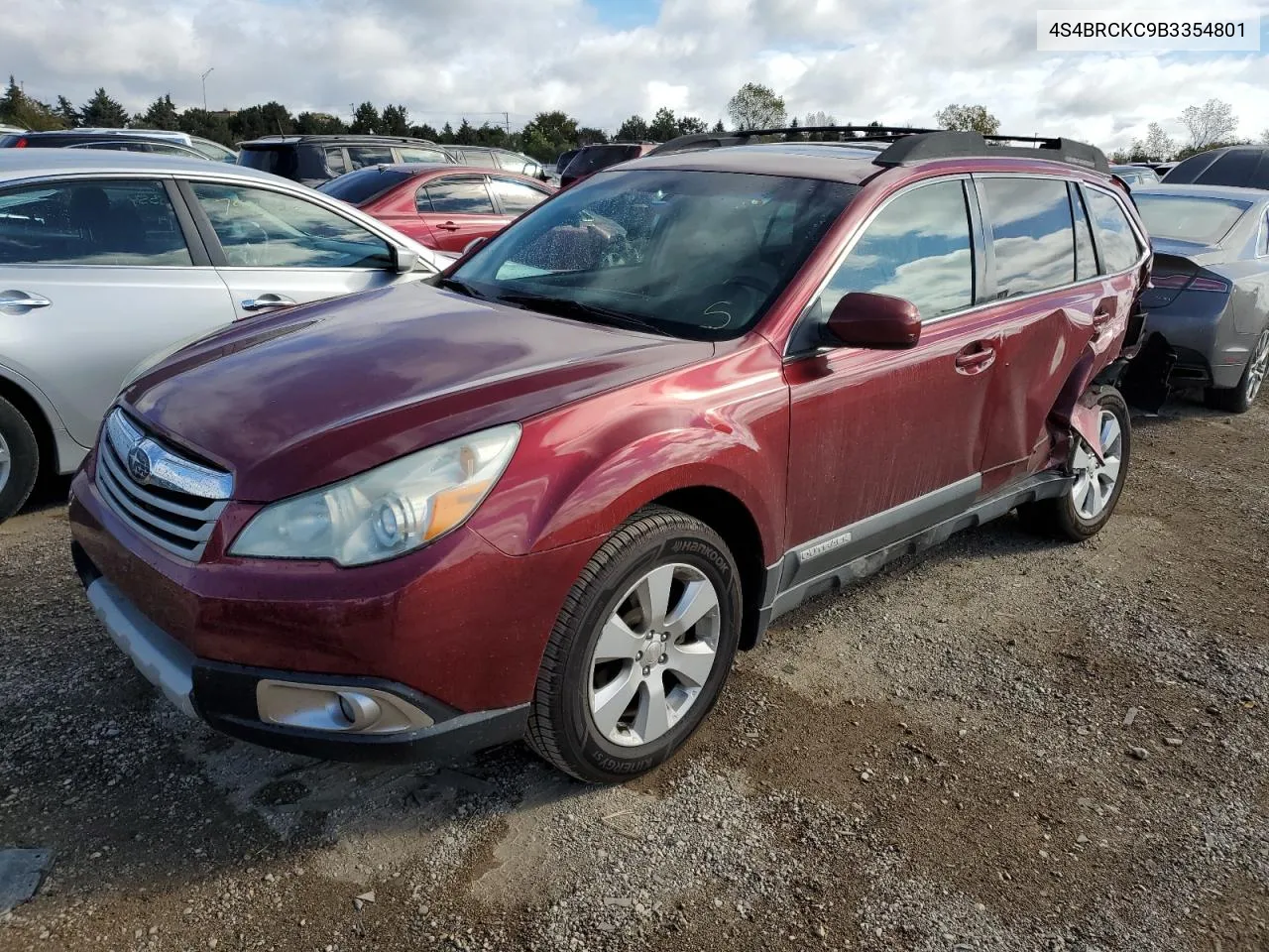 2011 Subaru Outback 2.5I Limited VIN: 4S4BRCKC9B3354801 Lot: 76037894