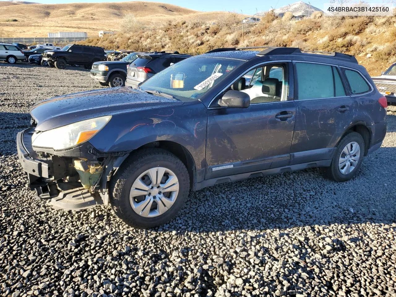 2011 Subaru Outback 2.5I VIN: 4S4BRBAC3B1425160 Lot: 76066804