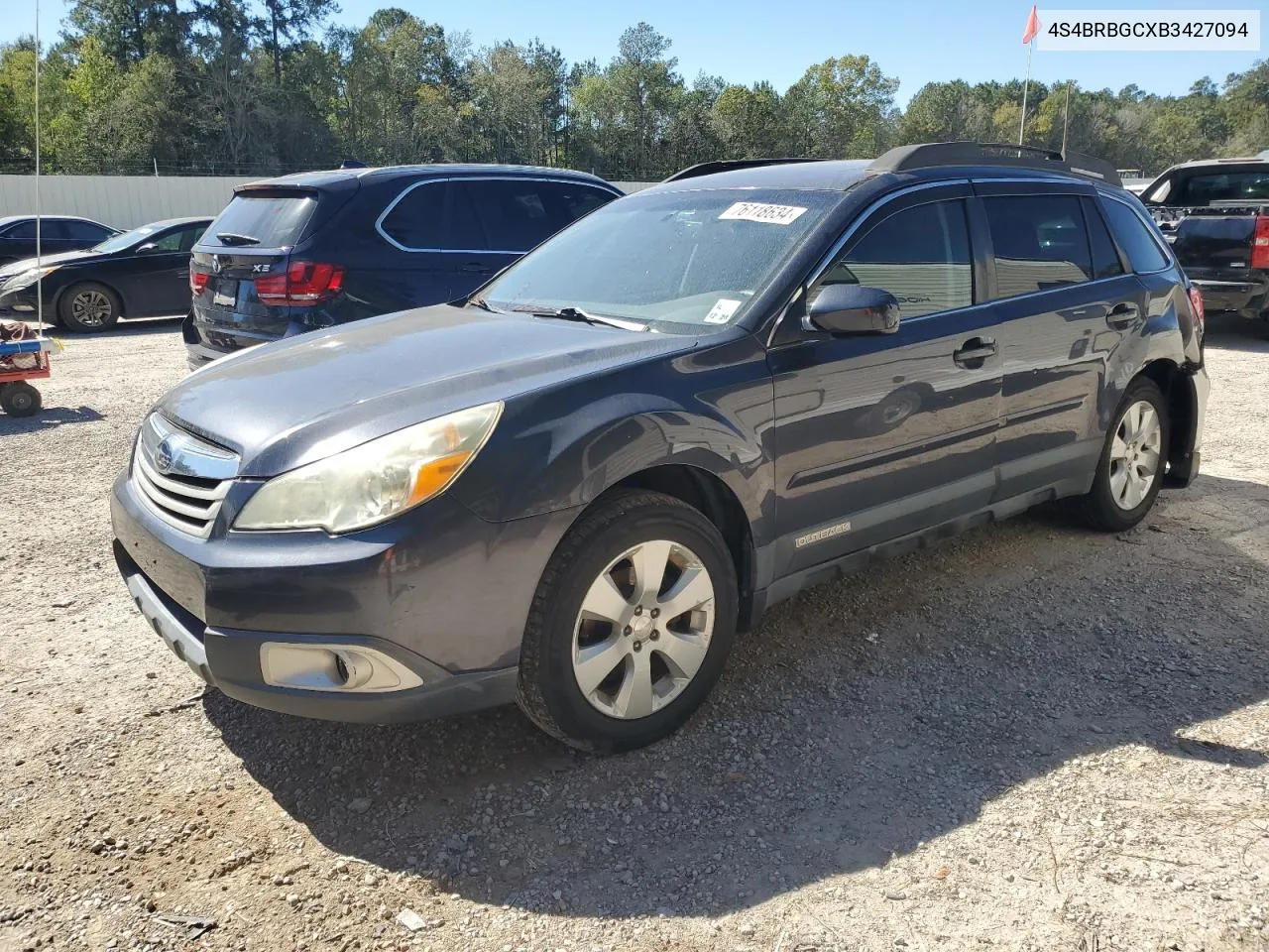 2011 Subaru Outback 2.5I Premium VIN: 4S4BRBGCXB3427094 Lot: 76118634