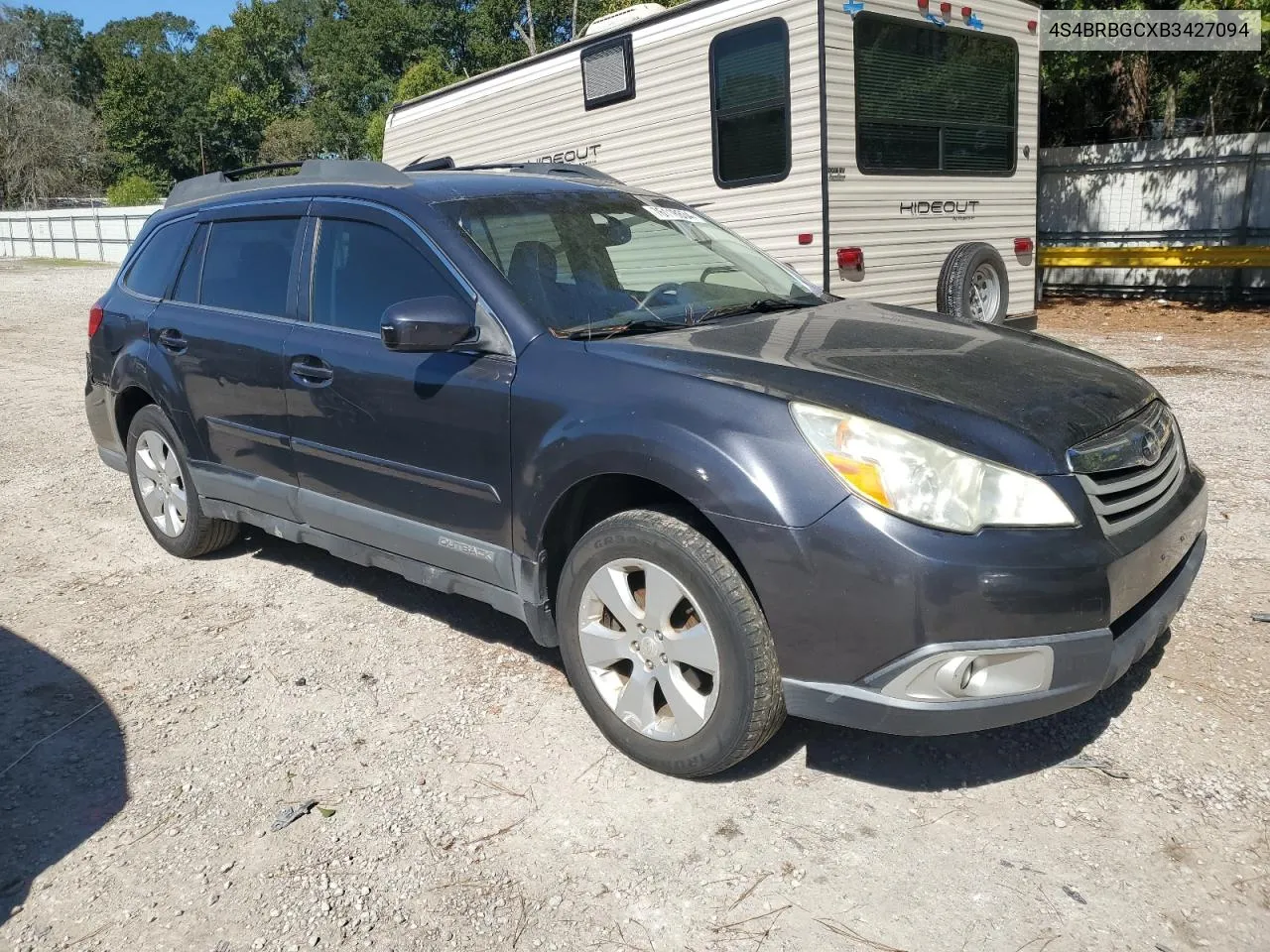 2011 Subaru Outback 2.5I Premium VIN: 4S4BRBGCXB3427094 Lot: 76118634