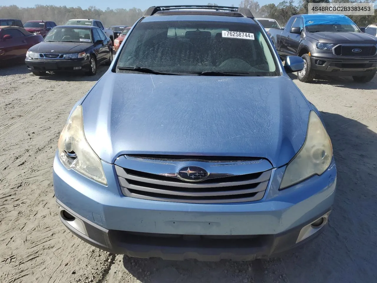 2011 Subaru Outback 2.5I Premium VIN: 4S4BRCGC2B3383453 Lot: 76258744