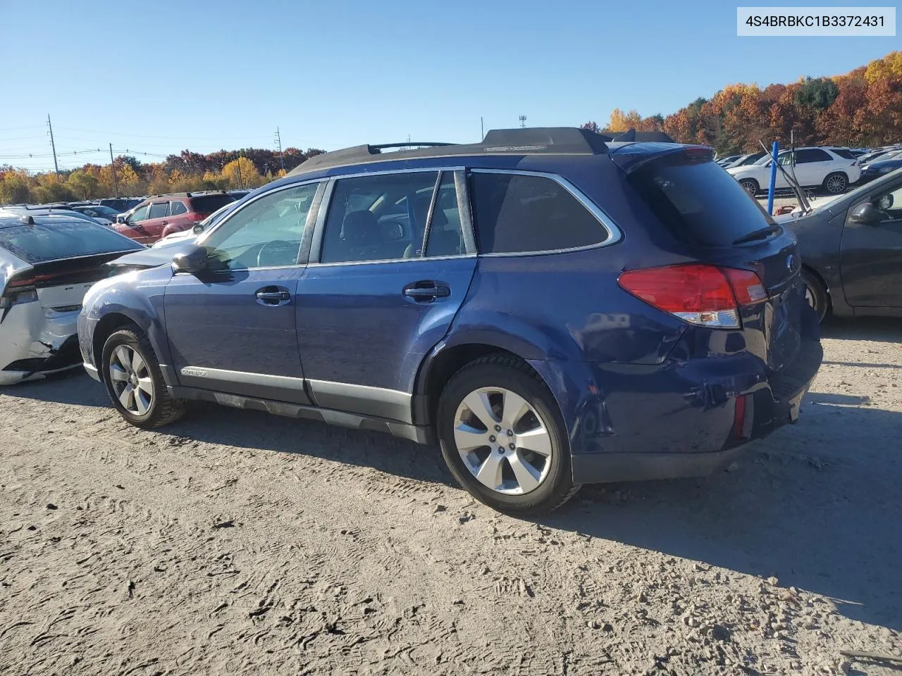 2011 Subaru Outback 2.5I Limited VIN: 4S4BRBKC1B3372431 Lot: 77646654