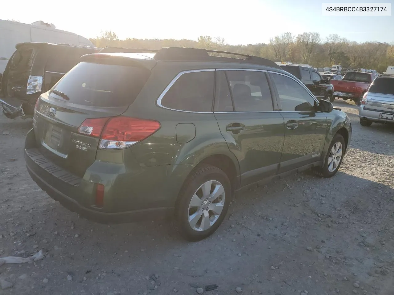 2011 Subaru Outback 2.5I Premium VIN: 4S4BRBCC4B3327174 Lot: 78360124