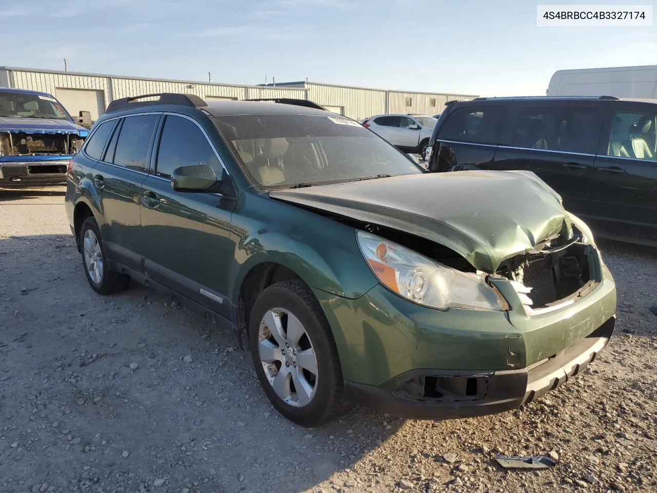 2011 Subaru Outback 2.5I Premium VIN: 4S4BRBCC4B3327174 Lot: 78360124