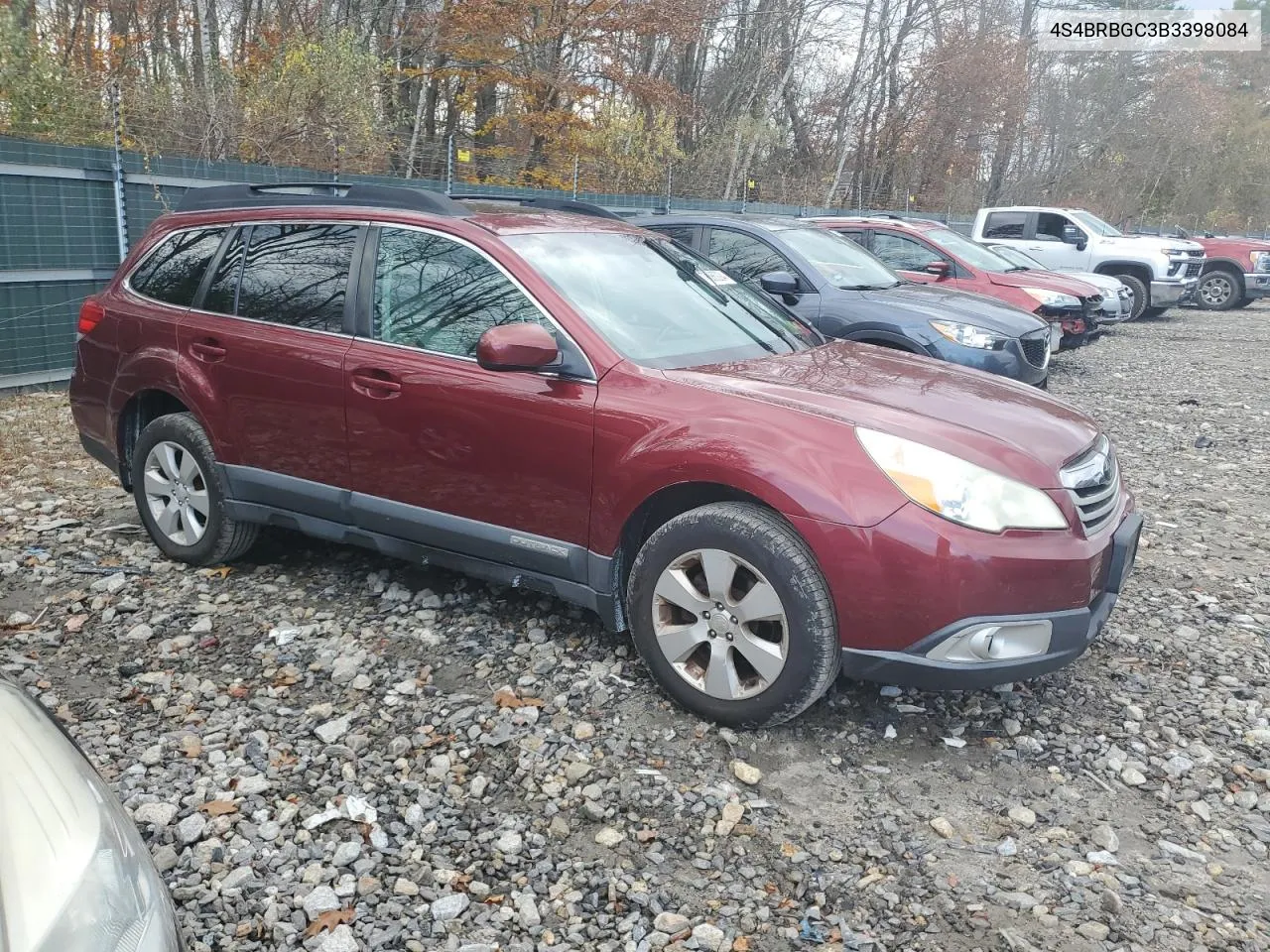 2011 Subaru Outback 2.5I Premium VIN: 4S4BRBGC3B3398084 Lot: 78886294