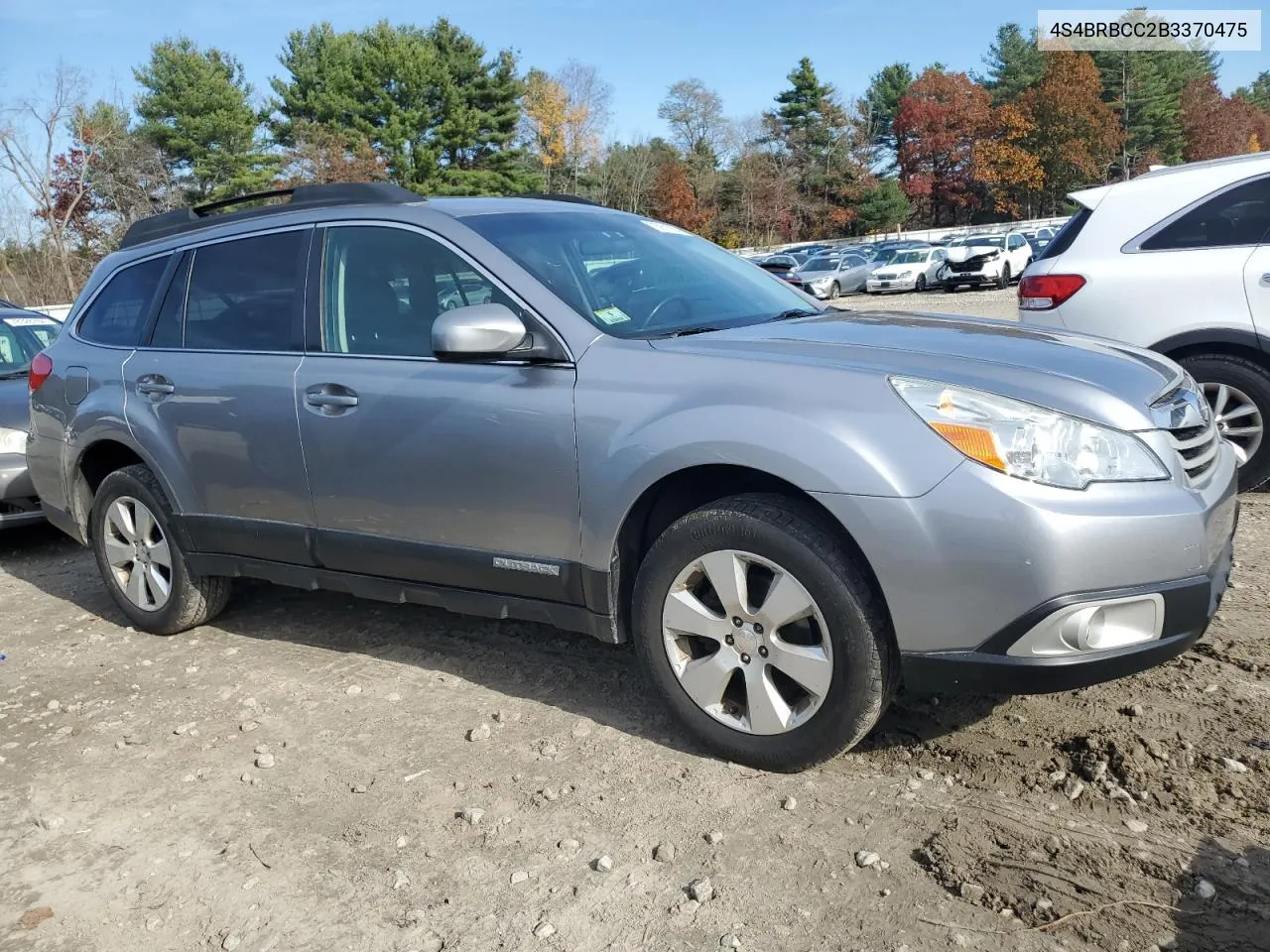 2011 Subaru Outback 2.5I Premium VIN: 4S4BRBCC2B3370475 Lot: 78901384