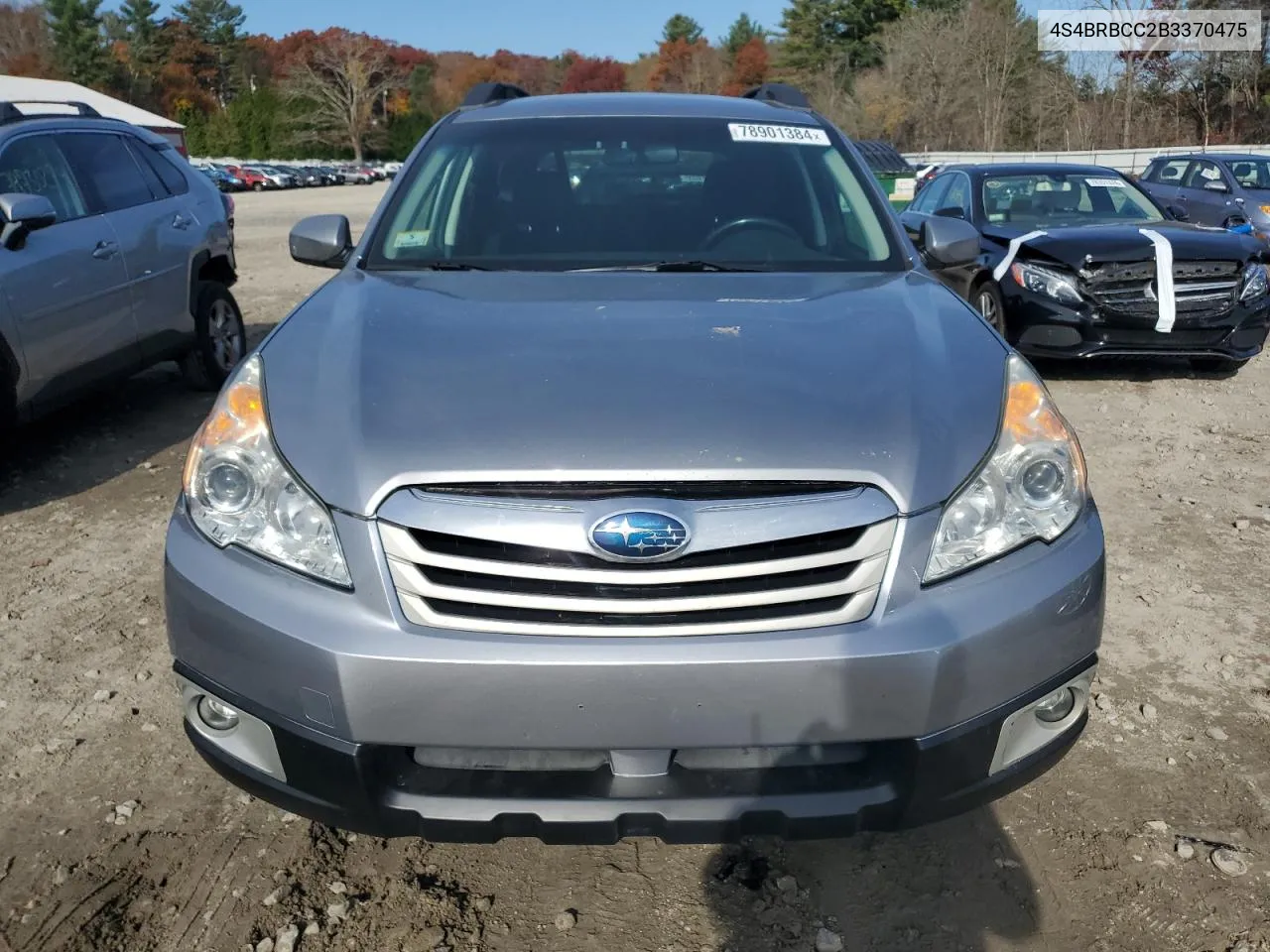 2011 Subaru Outback 2.5I Premium VIN: 4S4BRBCC2B3370475 Lot: 78901384