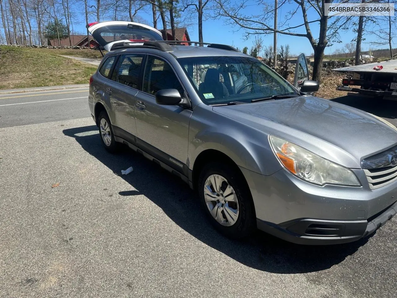 2011 Subaru Outback 2.5I VIN: 4S4BRBAC5B3346366 Lot: 79456494