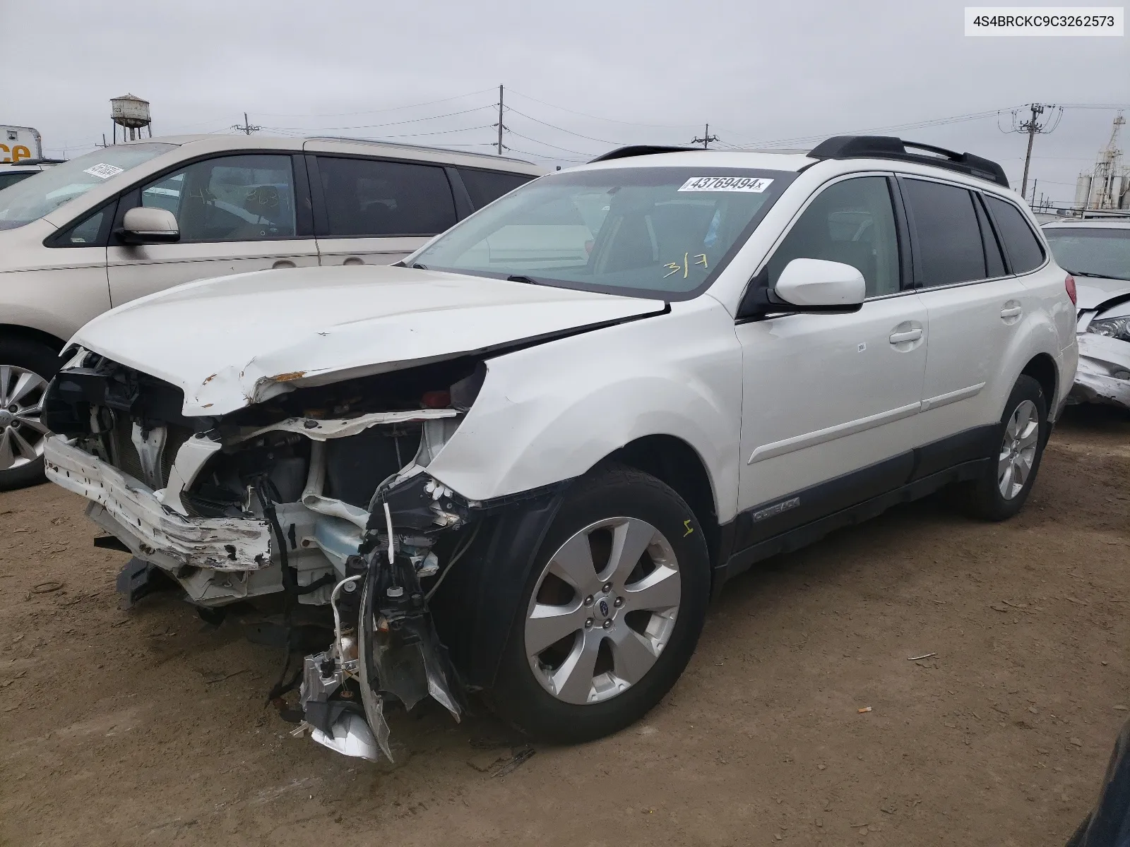 2012 Subaru Outback 2.5I Limited VIN: 4S4BRCKC9C3262573 Lot: 43769494