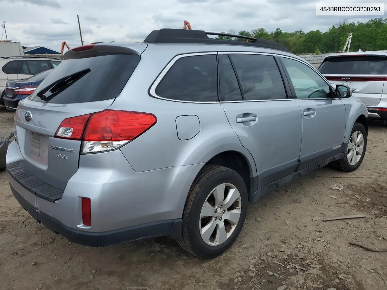 2012 Subaru Outback 2.5I Premium VIN: 4S4BRBCC0C3200293 Lot: 55258694