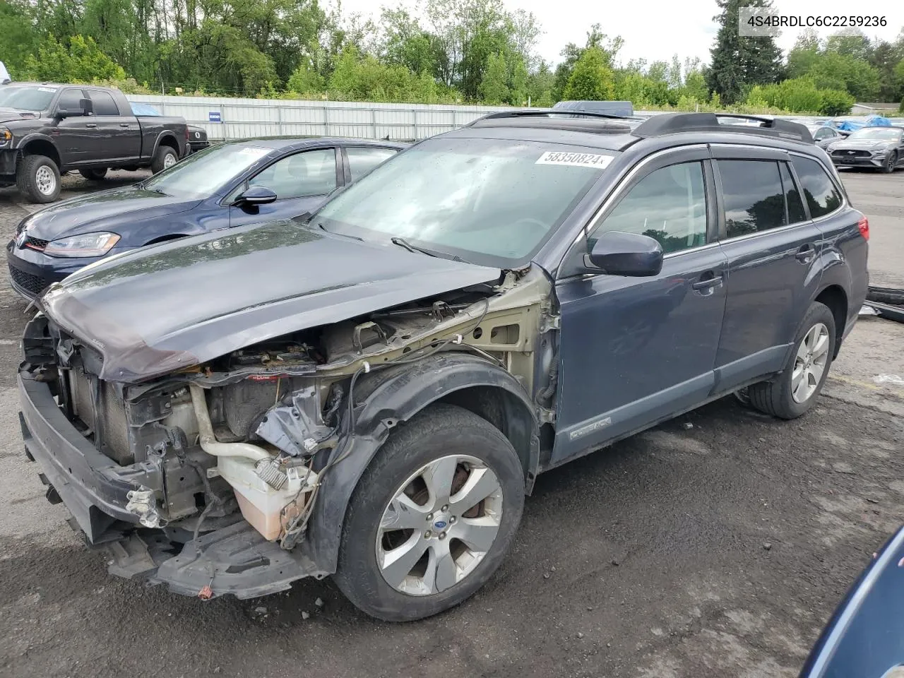 2012 Subaru Outback 3.6R Limited VIN: 4S4BRDLC6C2259236 Lot: 58350824