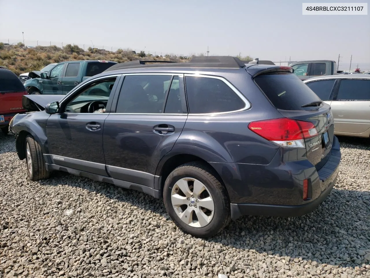 4S4BRBLCXC3211107 2012 Subaru Outback 2.5I Limited