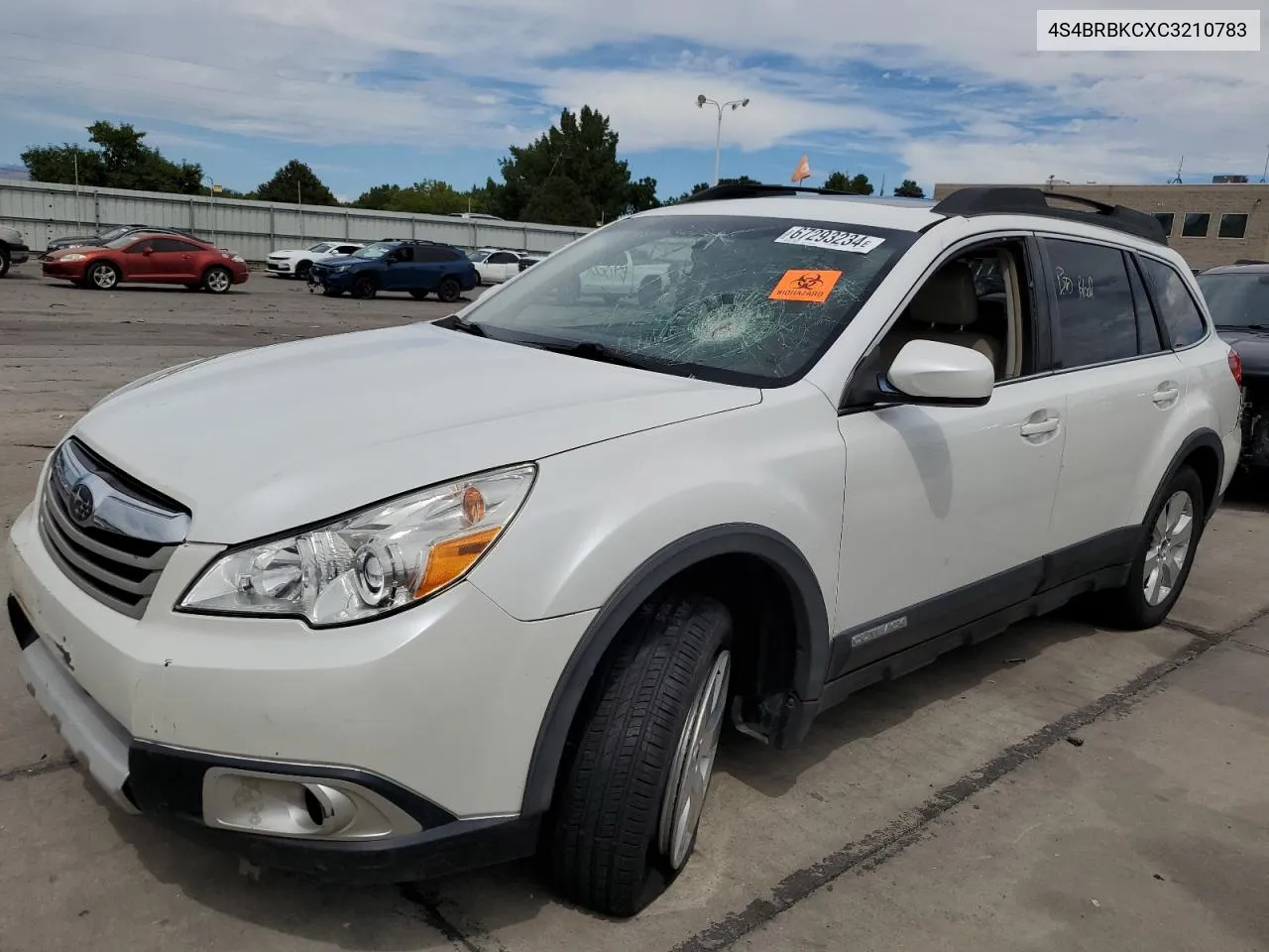 4S4BRBKCXC3210783 2012 Subaru Outback 2.5I Limited