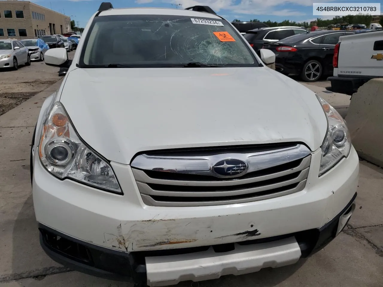 2012 Subaru Outback 2.5I Limited VIN: 4S4BRBKCXC3210783 Lot: 67293234