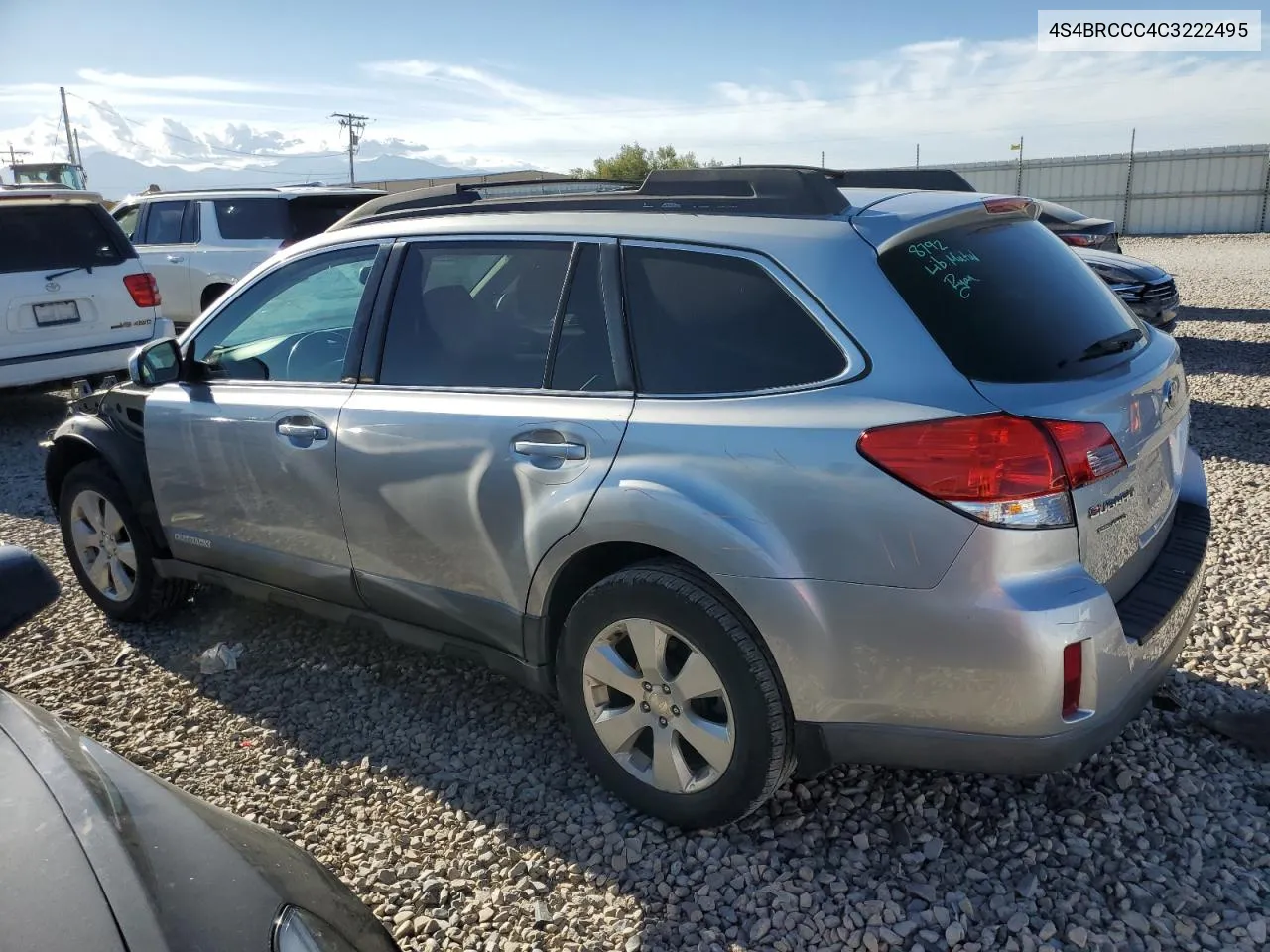 2012 Subaru Outback 2.5I Premium VIN: 4S4BRCCC4C3222495 Lot: 68070474