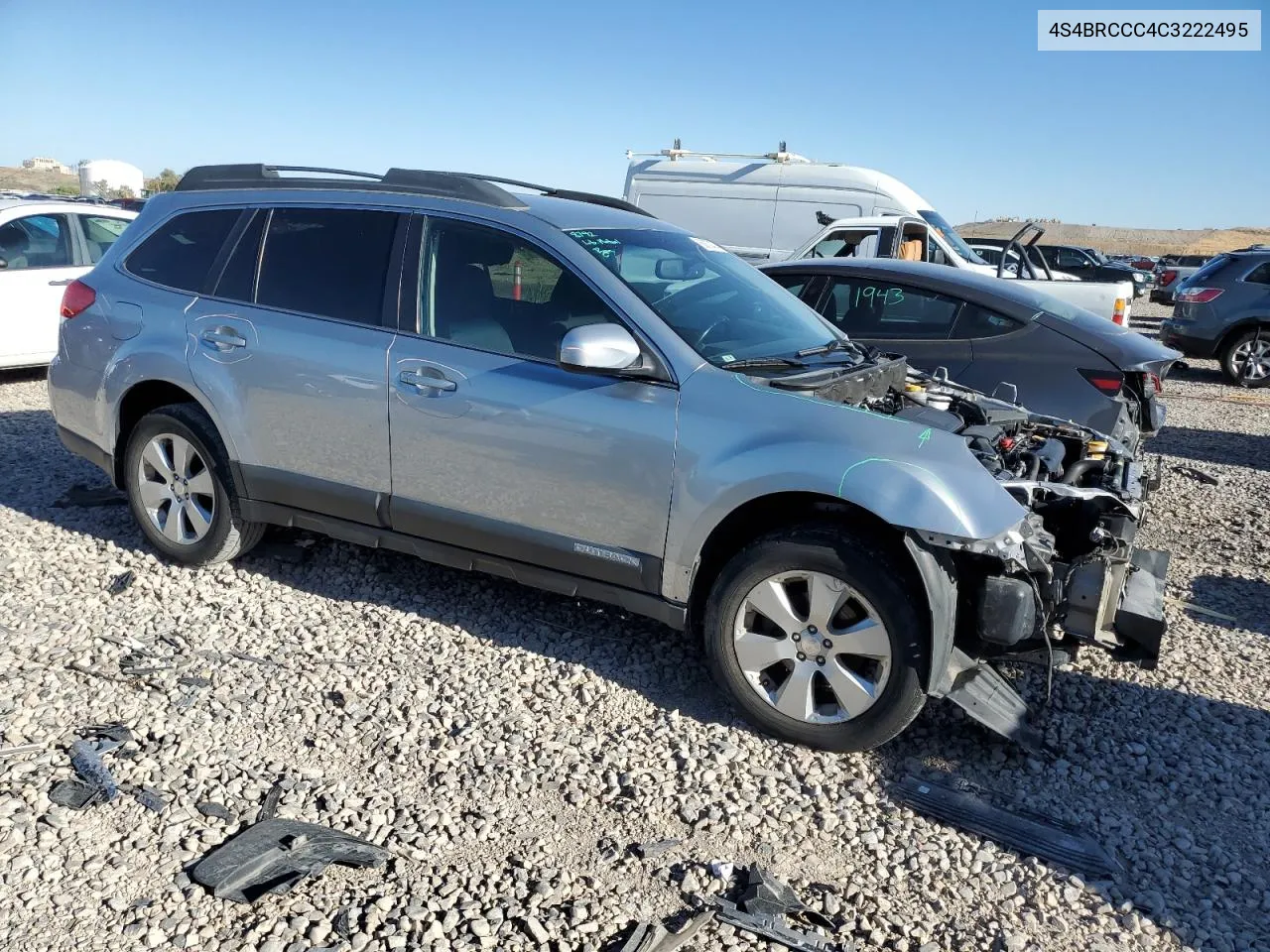 2012 Subaru Outback 2.5I Premium VIN: 4S4BRCCC4C3222495 Lot: 68070474