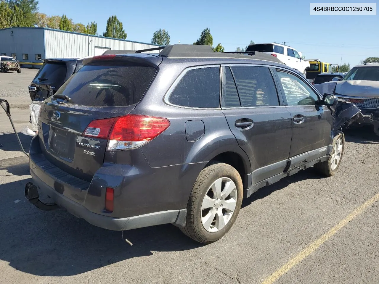 2012 Subaru Outback 2.5I Premium VIN: 4S4BRBCC0C1250705 Lot: 69321524