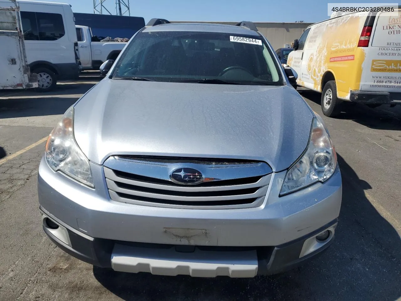 2012 Subaru Outback 2.5I Limited VIN: 4S4BRBKC2C3280486 Lot: 69582944