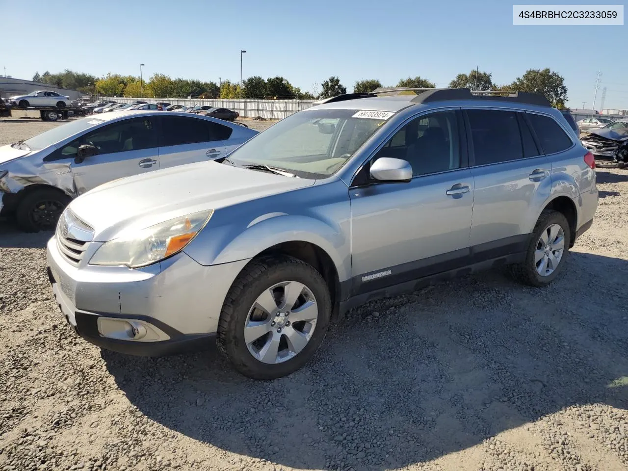 2012 Subaru Outback 2.5I Premium VIN: 4S4BRBHC2C3233059 Lot: 69703924