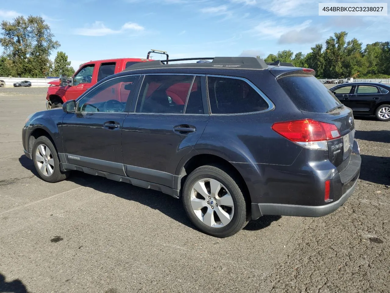 4S4BRBKC2C3238027 2012 Subaru Outback 2.5I Limited