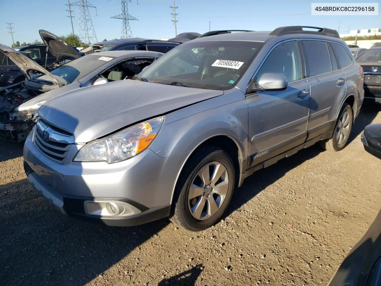 4S4BRDKC8C2296158 2012 Subaru Outback 3.6R Limited