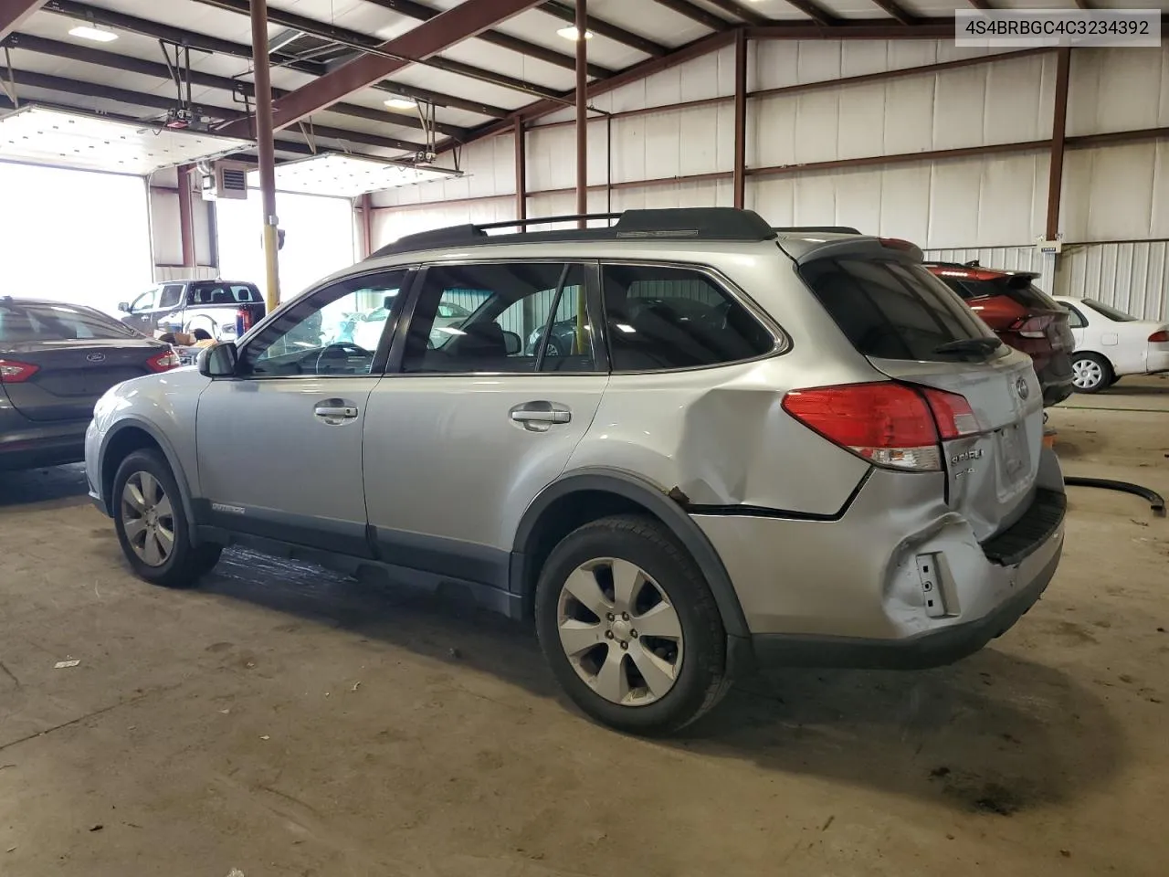 4S4BRBGC4C3234392 2012 Subaru Outback 2.5I Premium