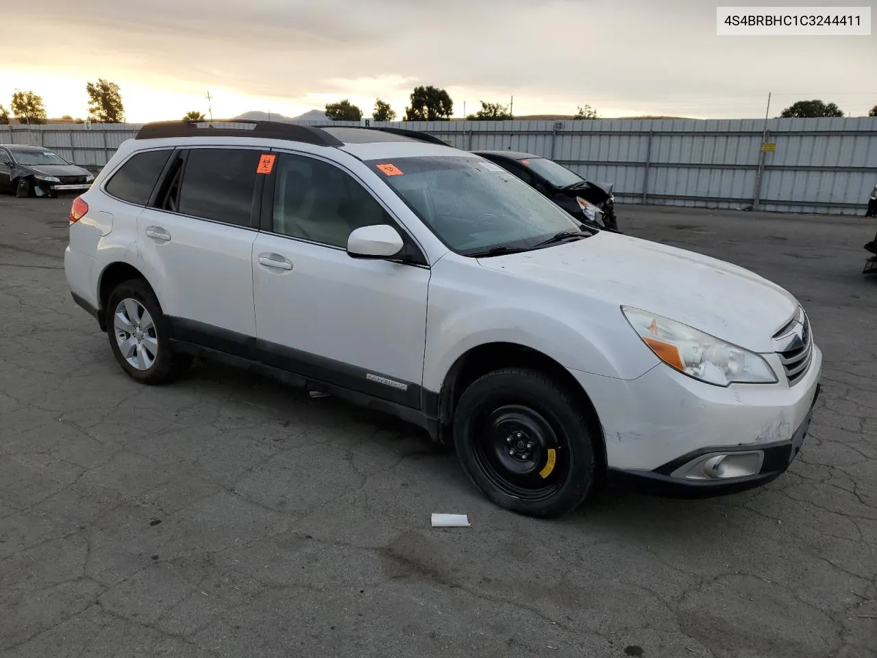 2012 Subaru Outback 2.5I Premium VIN: 4S4BRBHC1C3244411 Lot: 76621214