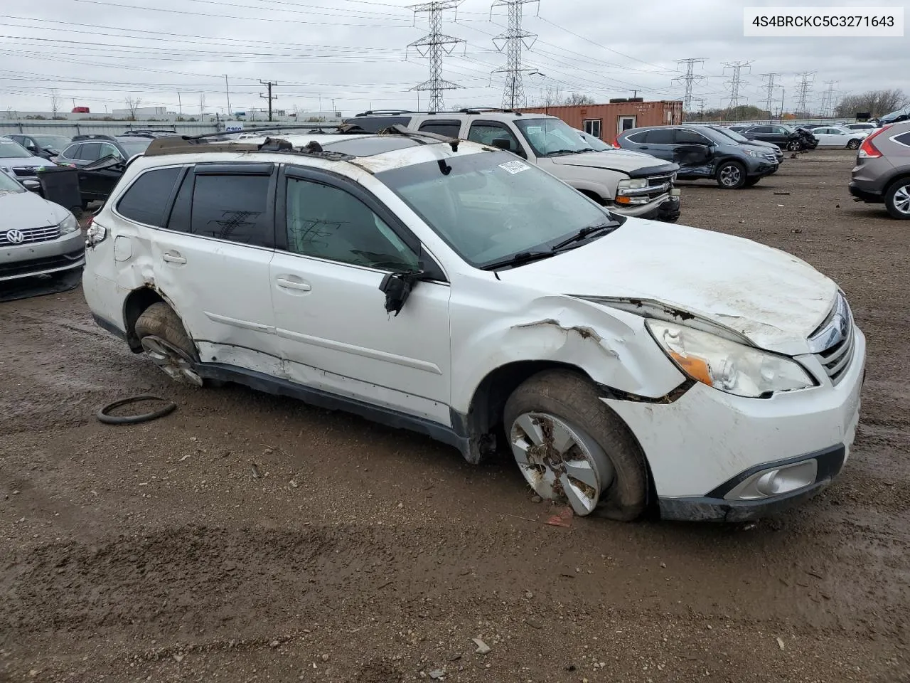 2012 Subaru Outback 2.5I Limited VIN: 4S4BRCKC5C3271643 Lot: 78591034