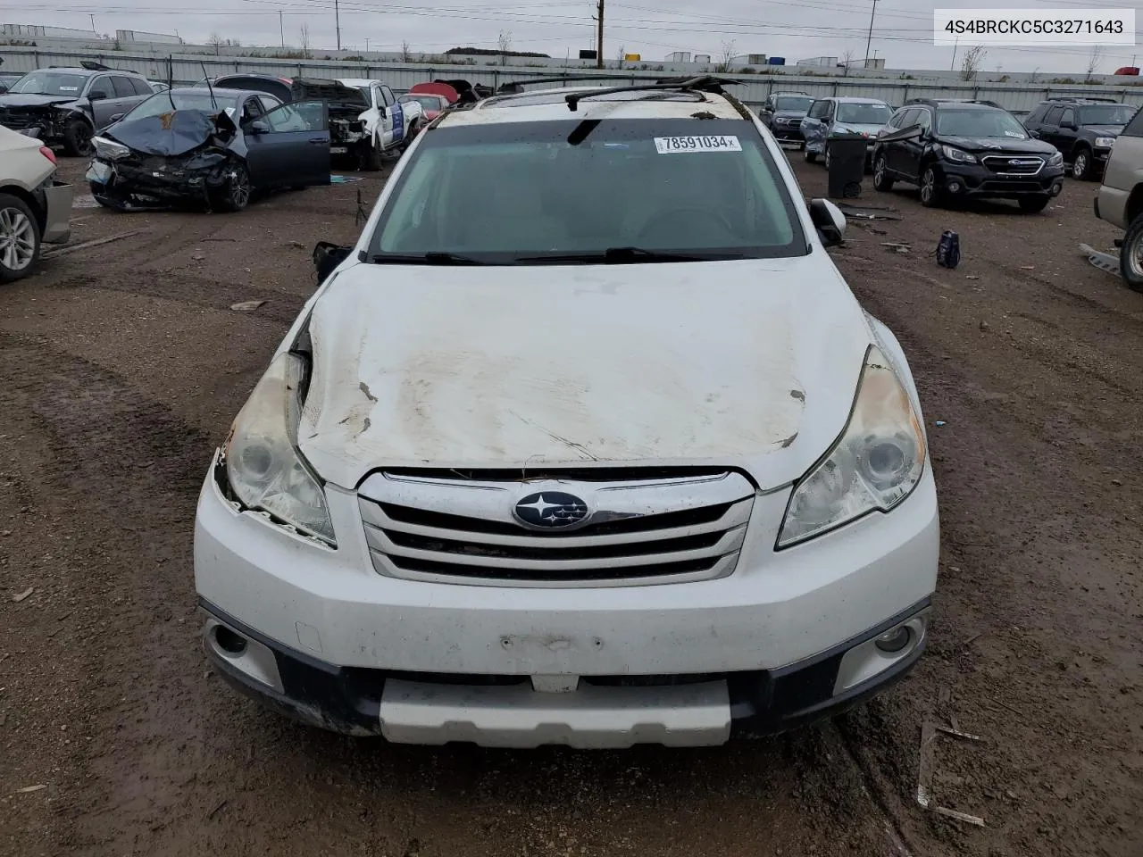 2012 Subaru Outback 2.5I Limited VIN: 4S4BRCKC5C3271643 Lot: 78591034