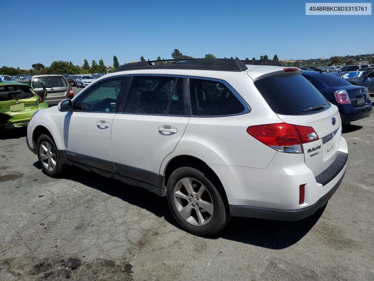 2013 Subaru Outback 2.5I Limited VIN: 4S4BRBKC8D3315761 Lot: 60644064