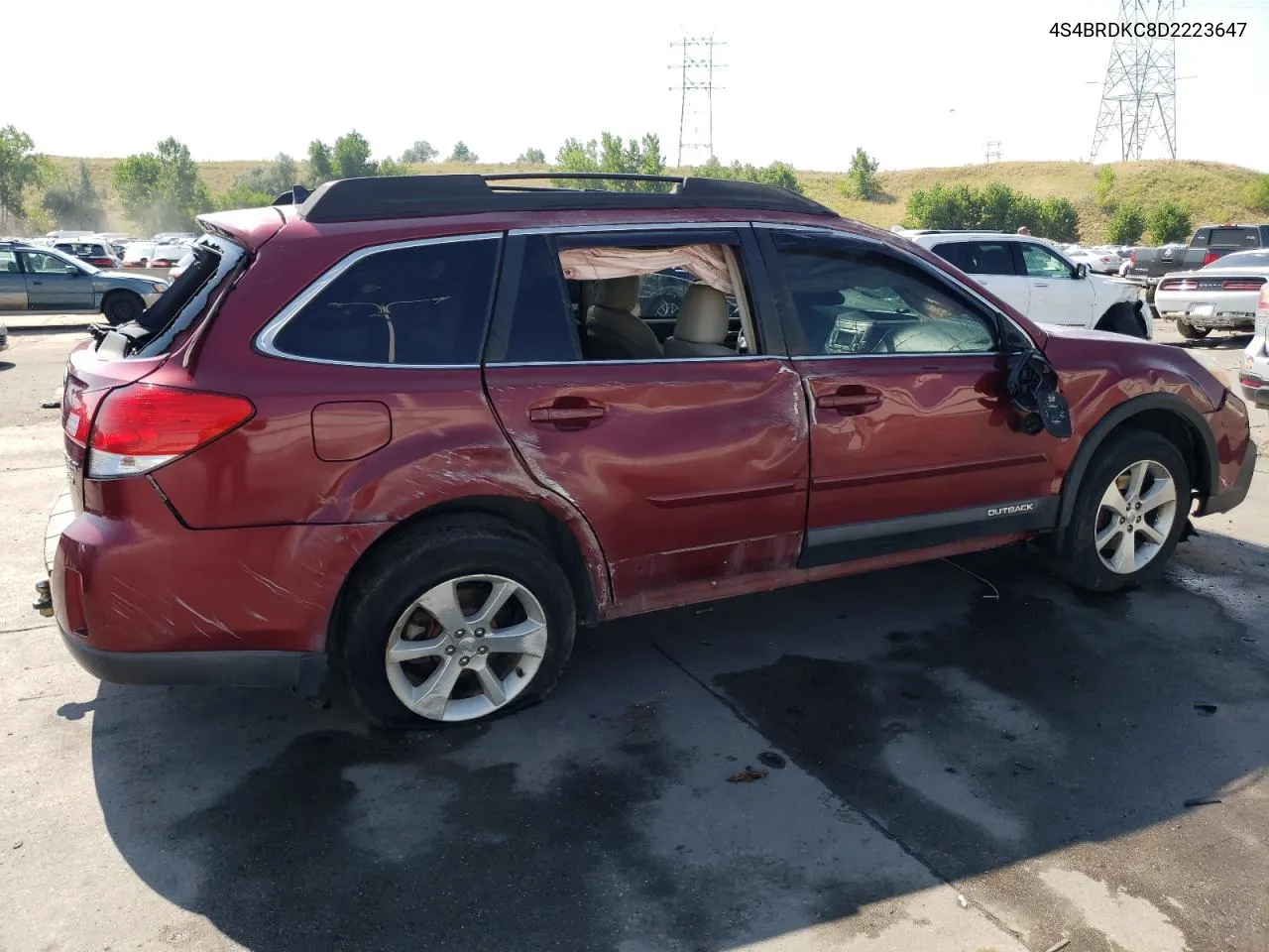 4S4BRDKC8D2223647 2013 Subaru Outback 3.6R Limited