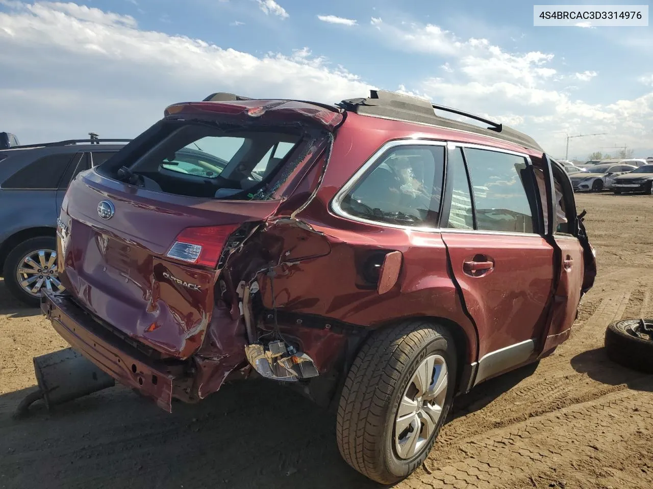 2013 Subaru Outback 2.5I VIN: 4S4BRCAC3D3314976 Lot: 65258674