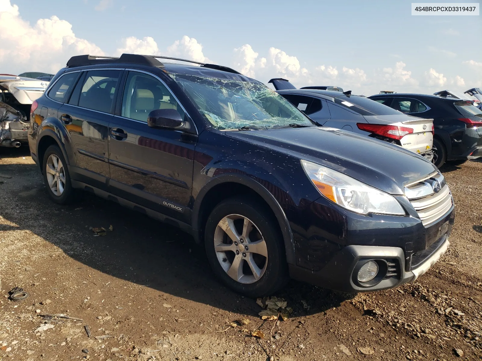 4S4BRCPCXD3319437 2013 Subaru Outback 2.5I Limited