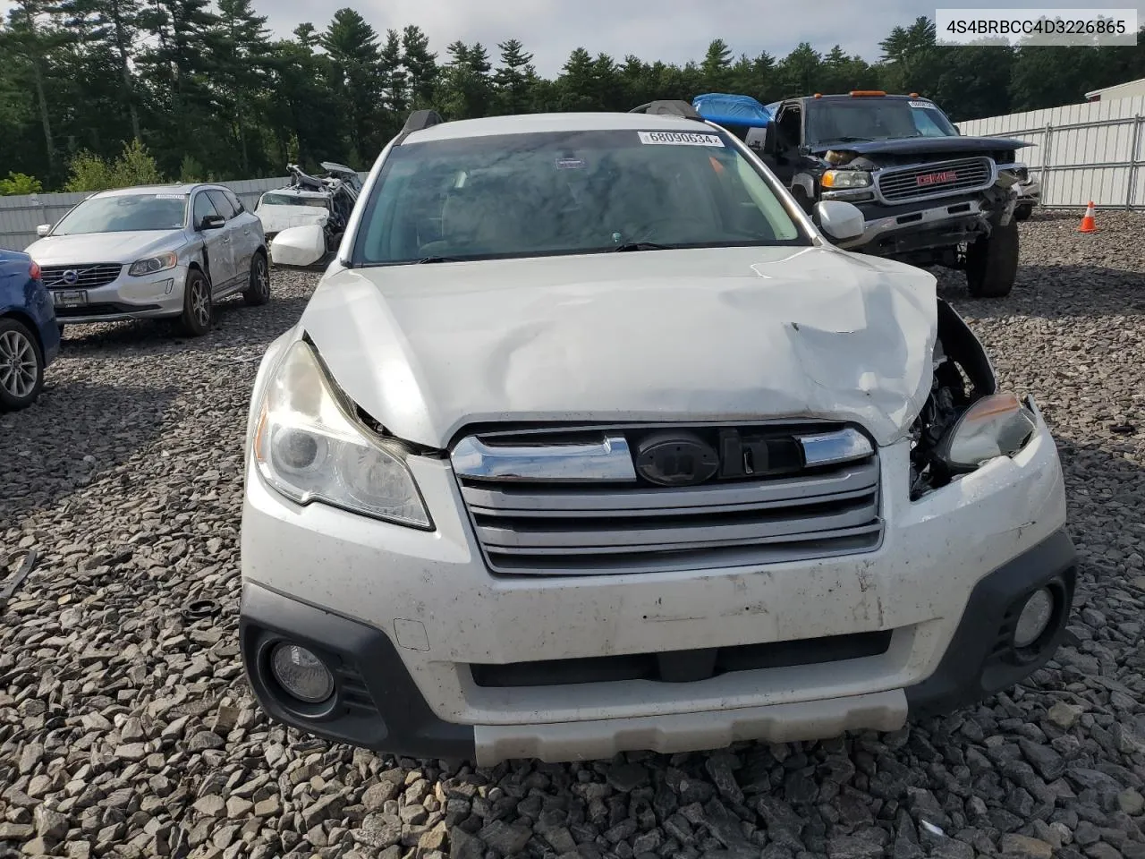 2013 Subaru Outback 2.5I Premium VIN: 4S4BRBCC4D3226865 Lot: 68090634