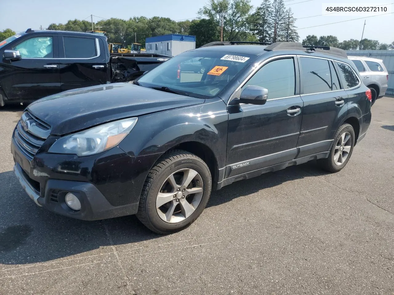 2013 Subaru Outback 2.5I Limited VIN: 4S4BRCSC6D3272110 Lot: 69798604