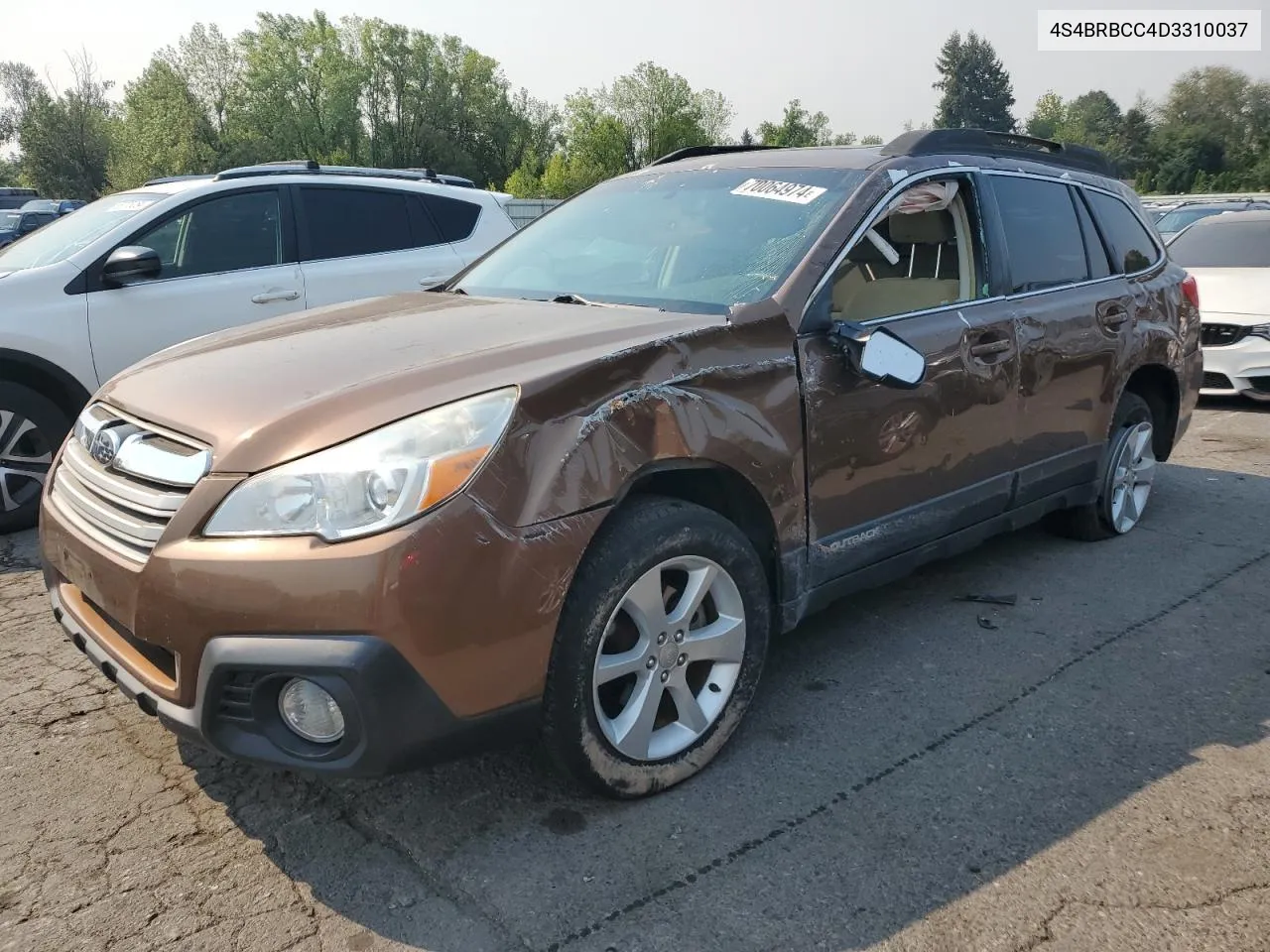 2013 Subaru Outback 2.5I Premium VIN: 4S4BRBCC4D3310037 Lot: 70064974