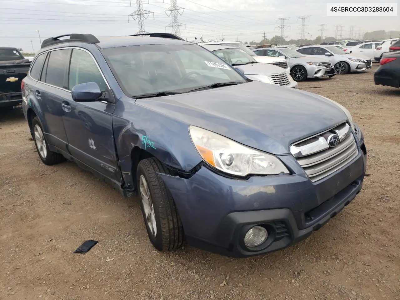 2013 Subaru Outback 2.5I Premium VIN: 4S4BRCCC3D3288604 Lot: 71491084