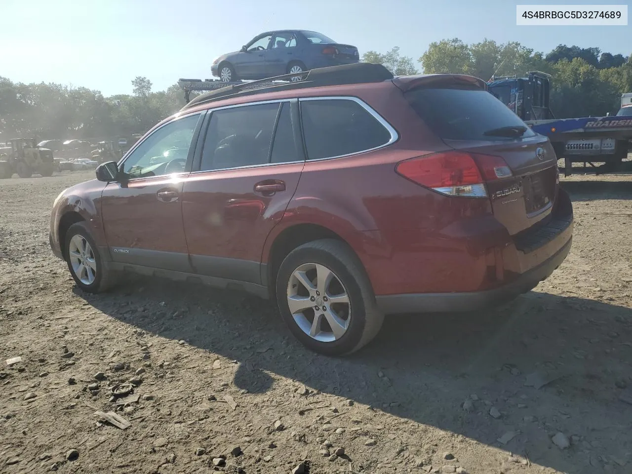 2013 Subaru Outback 2.5I Premium VIN: 4S4BRBGC5D3274689 Lot: 71834264