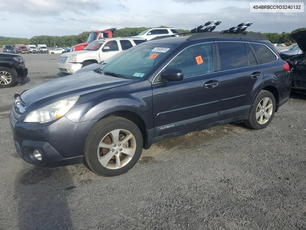 2013 Subaru Outback 2.5I Premium VIN: 4S4BRBCC9D3240132 Lot: 72493674