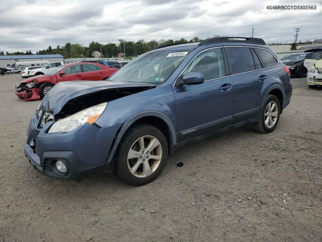 2013 Subaru Outback 2.5I Premium VIN: 4S4BRBCC1D3303563 Lot: 74030384