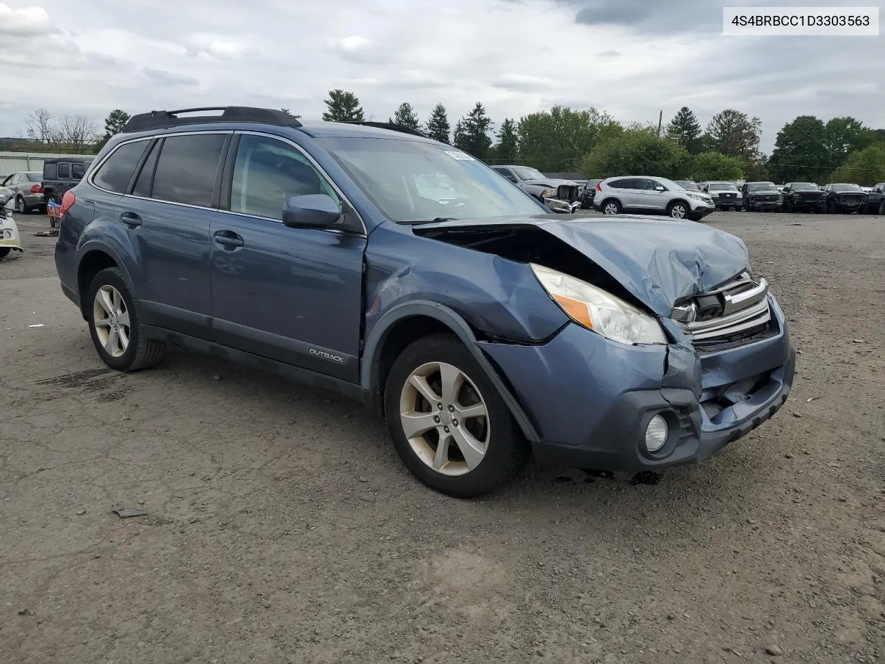 2013 Subaru Outback 2.5I Premium VIN: 4S4BRBCC1D3303563 Lot: 74030384