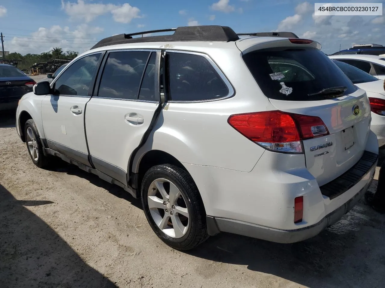 2013 Subaru Outback 2.5I Premium VIN: 4S4BRCBC0D3230127 Lot: 75076024