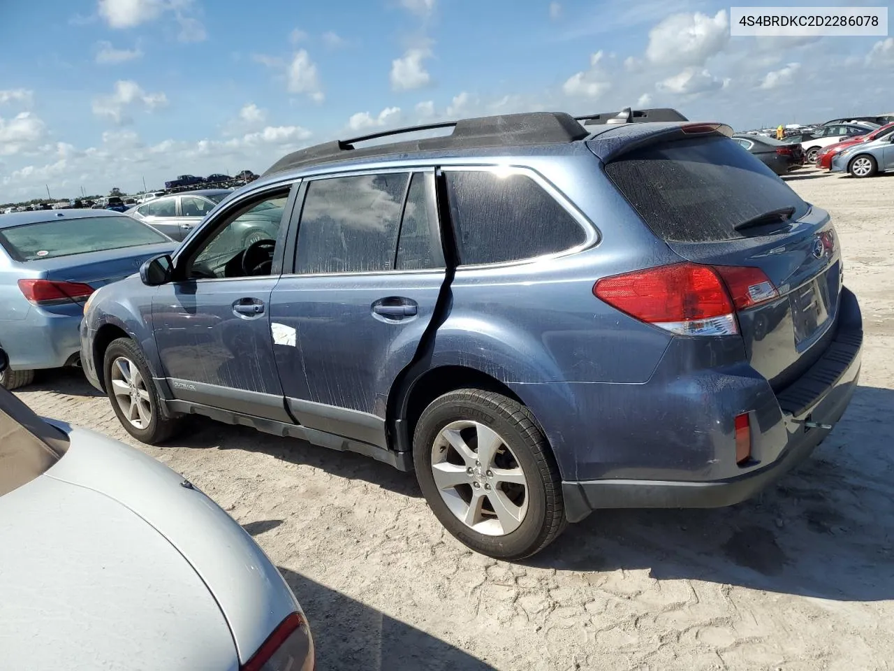 2013 Subaru Outback 3.6R Limited VIN: 4S4BRDKC2D2286078 Lot: 75128194