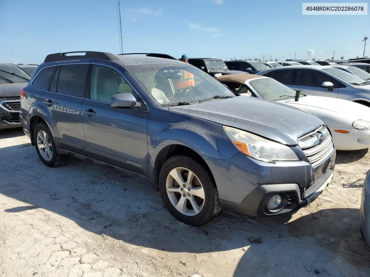 2013 Subaru Outback 3.6R Limited VIN: 4S4BRDKC2D2286078 Lot: 75128194