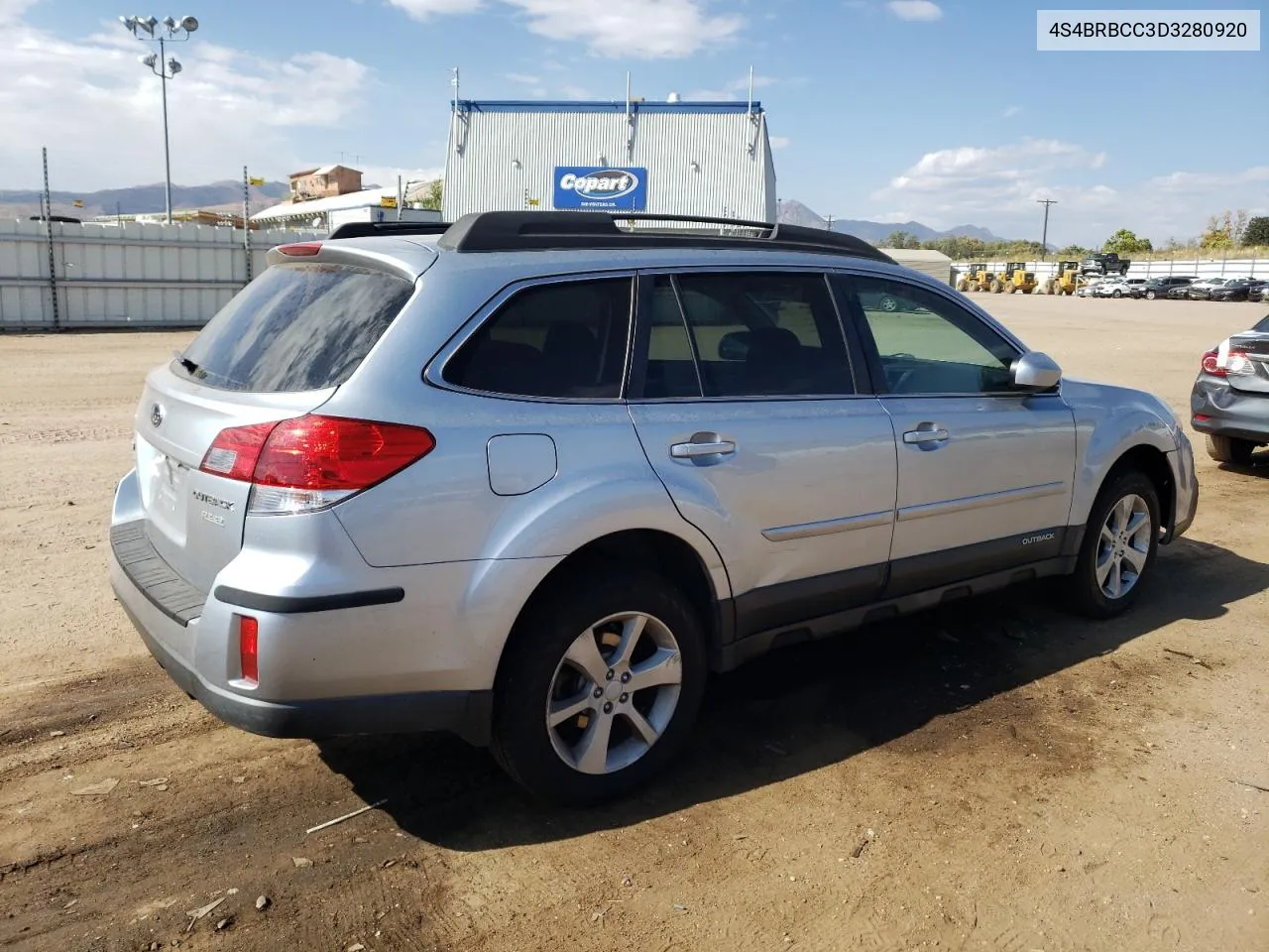 2013 Subaru Outback 2.5I Premium VIN: 4S4BRBCC3D3280920 Lot: 76109104