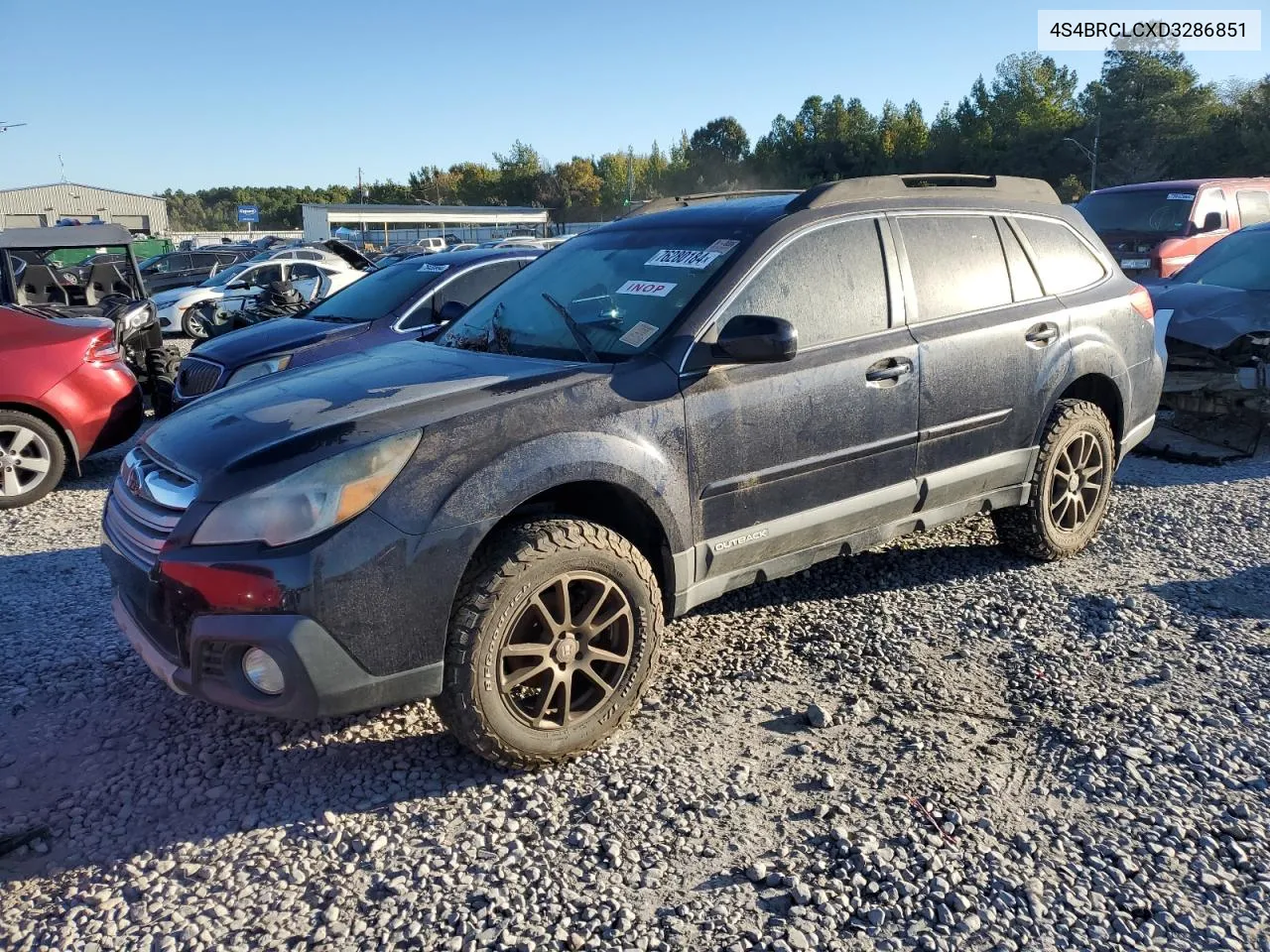 2013 Subaru Outback 2.5I Limited VIN: 4S4BRCLCXD3286851 Lot: 76280184